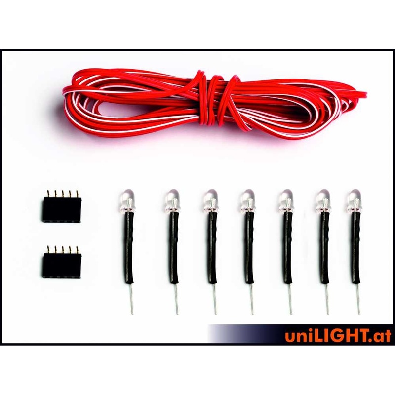 UniLight 5mm Higheff-Led Set Red-Green-White POINT-003-SET