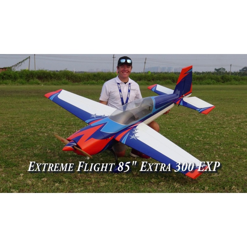 Extreme Flight Extra 300 EXP 85 Blue/Orange/White