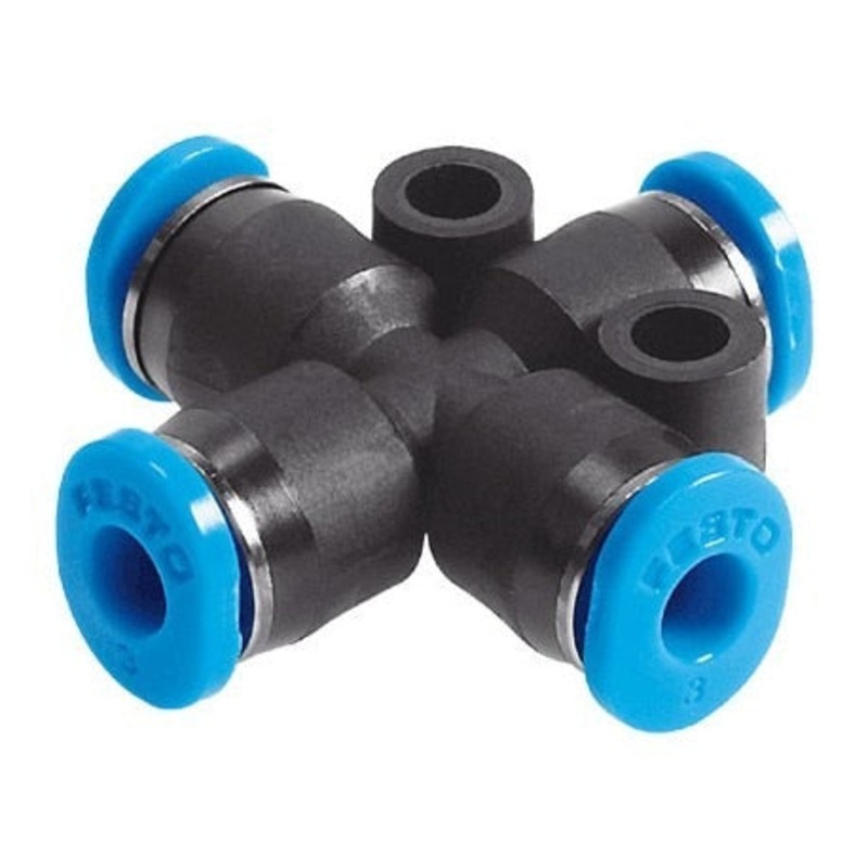 Festo 3mm X 4 Way Push Fitting