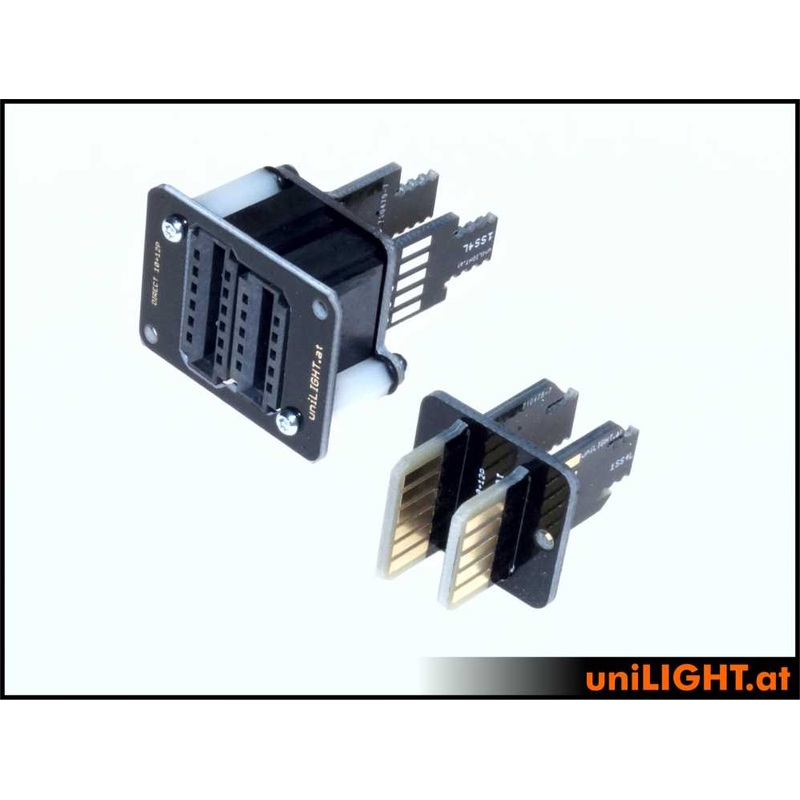 UniLight Direct Cable Connection, 9 Primary (3 Servo) 4 Secondary Pins (Assembled With Cable (1 Pair, M/F)