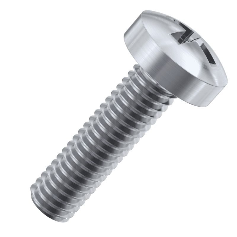 2-56 UNC x 3/4 inch Panhead Steel Bolts
