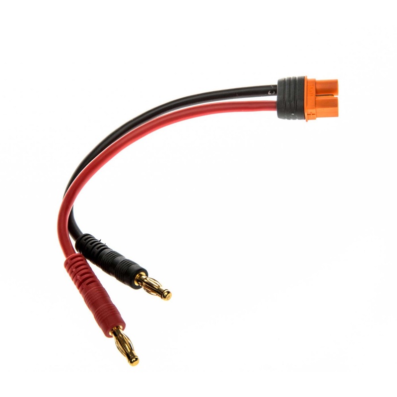 DC Power Lead with IC3 Female for Spektrum Battery Chargers with 6 13 AWG Lead / 4mm Bullets SPMXCA315