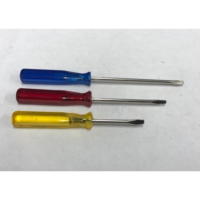 Flat Blade Screwdriver Blue 80mm