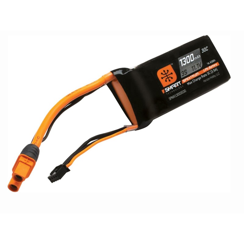 Spektrum 1300mAh 3S 11.1V Smart LiPo Battery 30C Replaced by SPMX133S30