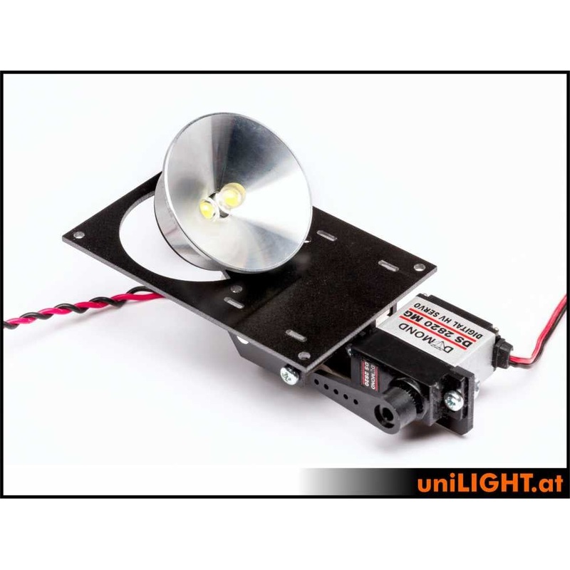 UniLight 40mm Drop-Out Spotlight HVF, 8Wx2, T-FUSE White FLIP40HVF-080×2-WE