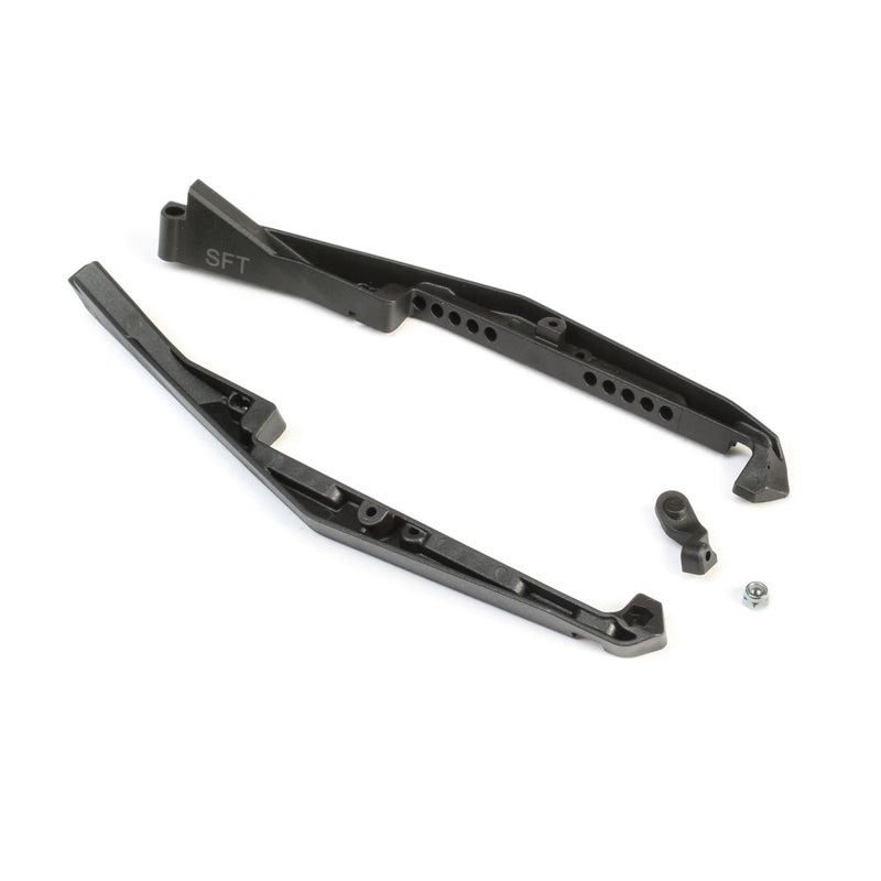 TLR Mud Guard Set, Soft, w/Fan Mount: 22 5.0 TLR231073
