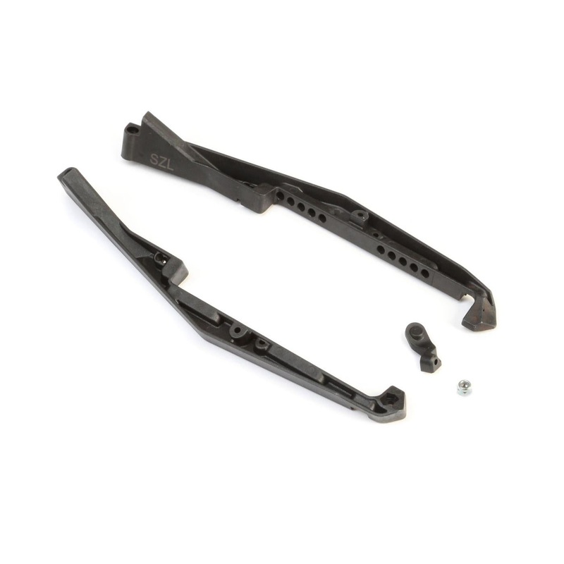 TLR Mud Guard Set, Stiffezel, w/Fan Mount: 22 5.0 TLR231075