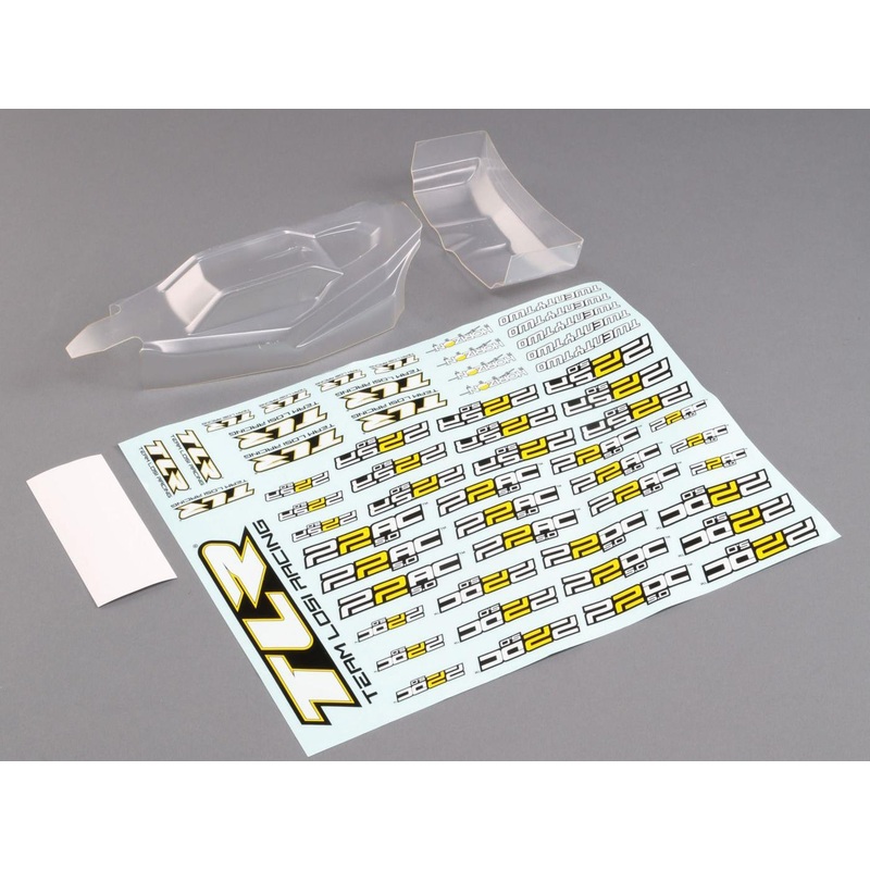 TLR Ultra Lightweight Body & Wing, Clear: 22 5.0 TLR230013