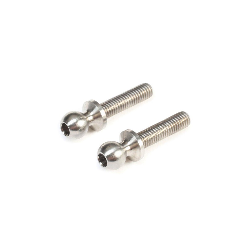 TLR Ball Stud, 4.8 x 12mm, Titanium (2) TLR336008