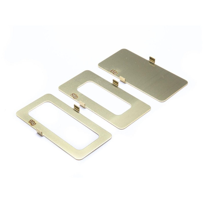 TLR Brass Battery Weight Set, 18g, 25g, 36g TLR331045