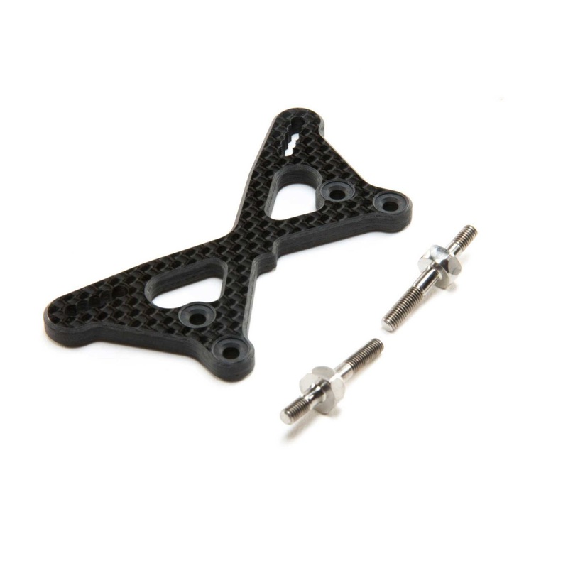TLR Carbon Front Tower +2mm w/Ti Standoffs: 22 5.0 TLR334061