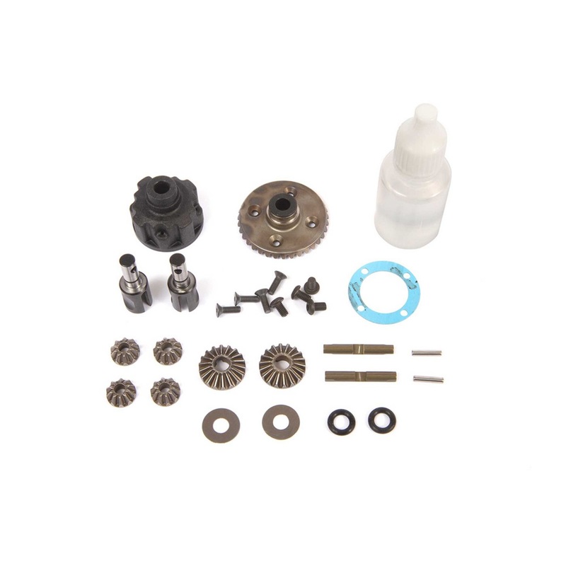 TLR Front/Rear Diff Complete, Metal: 22X-4 TLR332086