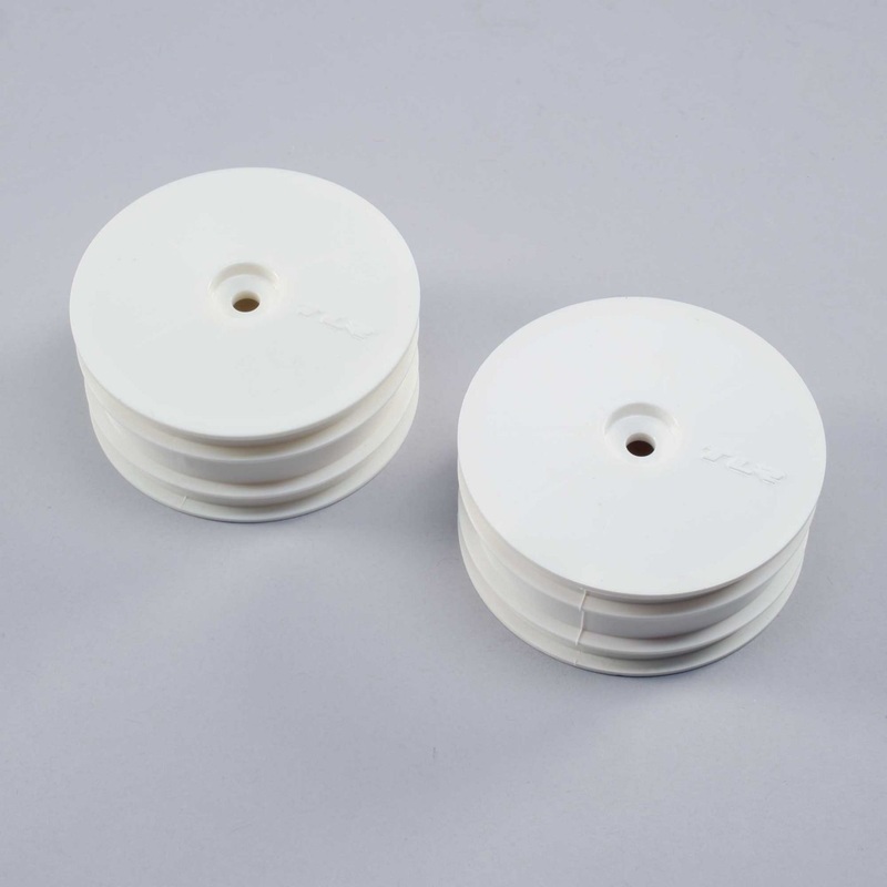 TLR Front Wheel, White (2): 22X-4 TLR43022