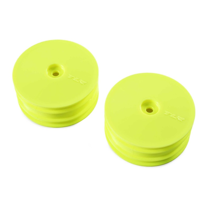 TLR Front Wheel, Yellow (2): 22X-4 TLR43021