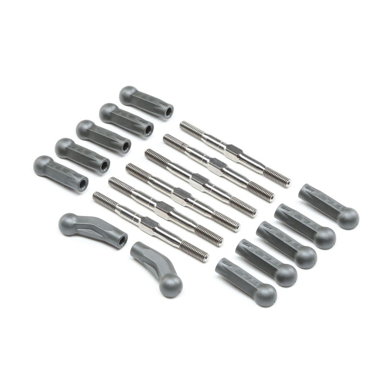 TLR HD Turnbuckle Kit, Titanium: 22 5.0 TLR334052