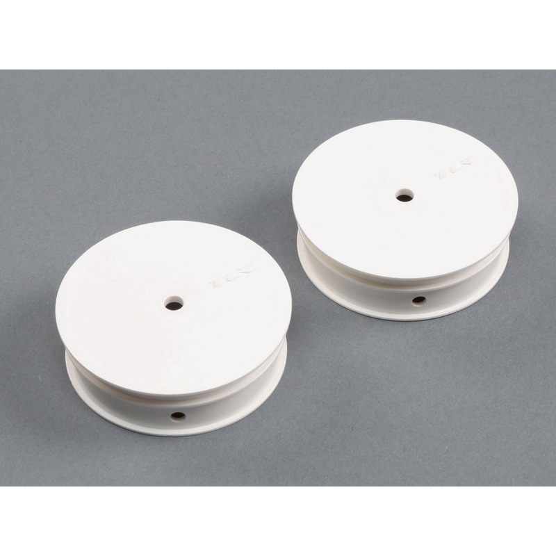 TLR Narrow Front Wheel, Stiffezel, White (2): 22 TLR43019