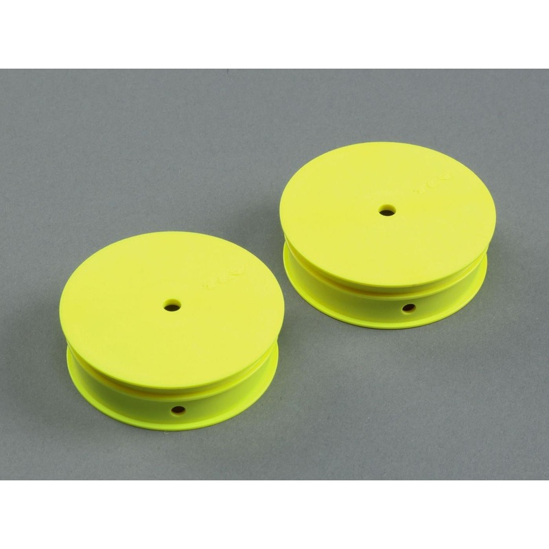 TLR Narrow Front Wheel, Stiffezel, Yellow (2): 22 TLR43020