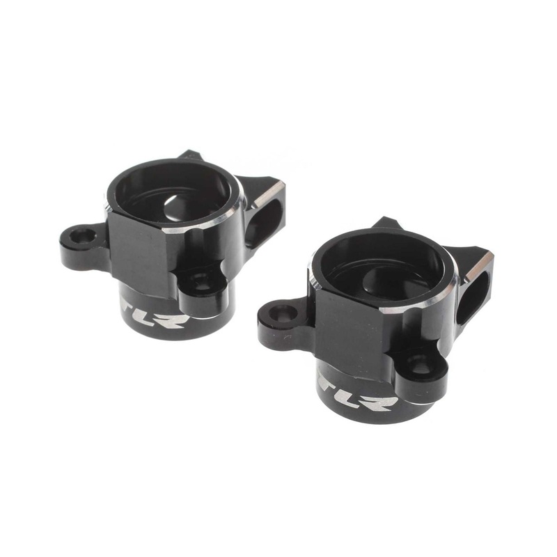 TLR VHA Hub Body Set, Aluminum, Black: 22 5.0 TLR334071