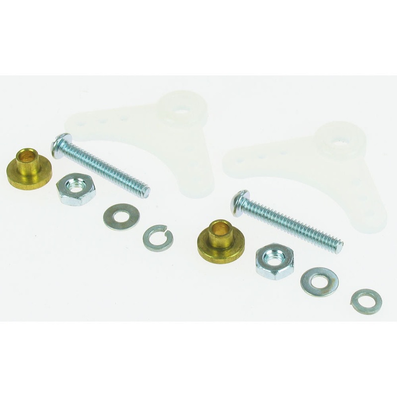 Dubro 90deg Nylon Bellcrank Assemblies (2pcs) DUB167