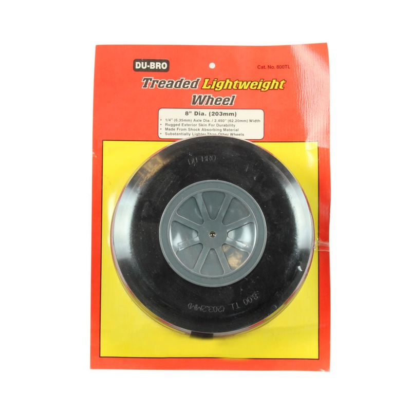Dubro Treaded Lightweight Wheel 8.0ins DUB800TL (1 Wheel)