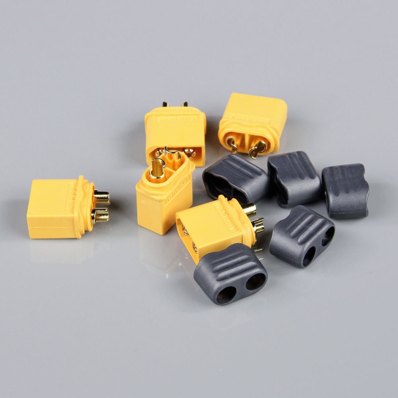 Amass XT60 Male with Cap End (ESC End) (5pcs) from Radient RDNAC010033