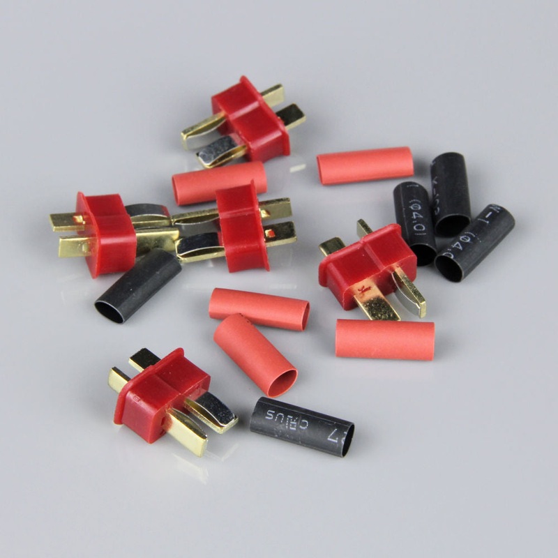Radient Deans Male including Heat Shrink (ESC End) (5pcs) RDNAC010004