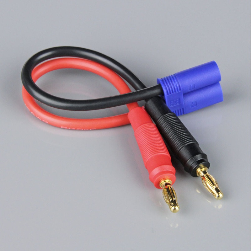 Radient EC5 Male to 4mm Bullet 12AWG 150mm (ESC End) Charge Lead RDNAC010068