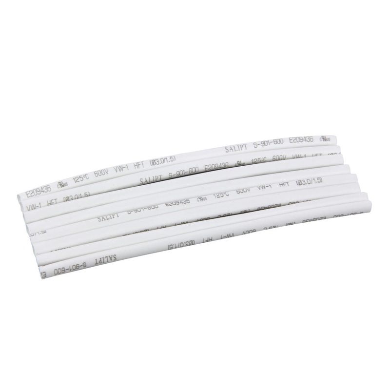 Radient Heat Shrink Tubing, 3.1mm x 100mm, 1/8x4in (8pcs) WHITE RDNA0614