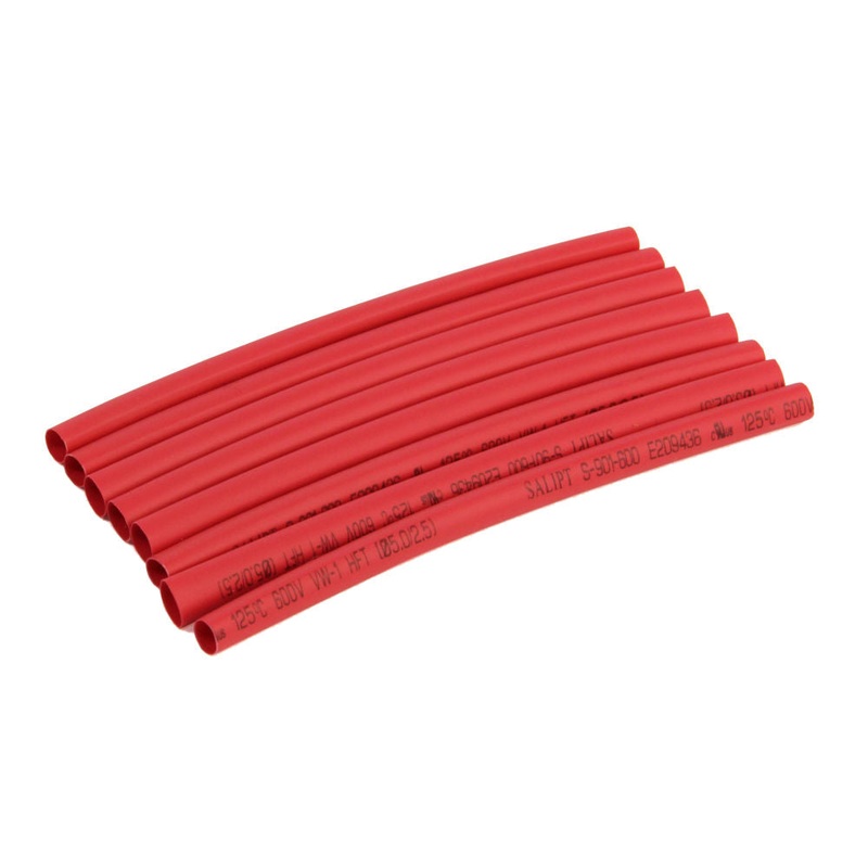 Radient Heat Shrink Tubing, 4.7mm x 100mm, 3/16x4in (8pcs) RED RDNA0615