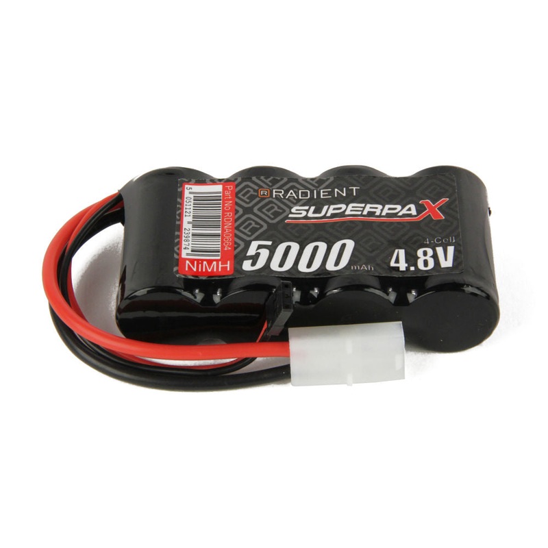 Radient NiMH 4.8V 5000mAh SC Flat, Rx, TAM / JR RDNA0664