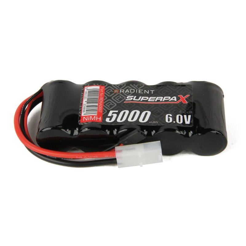 Radient NiMH 6.0V 5000mAh SC Flat, Rx, TAM / JR RDNA0667