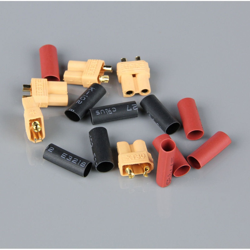 Radient XT30 Female (Battery End) including Heat Shrink (5pcs) RDNAC010019