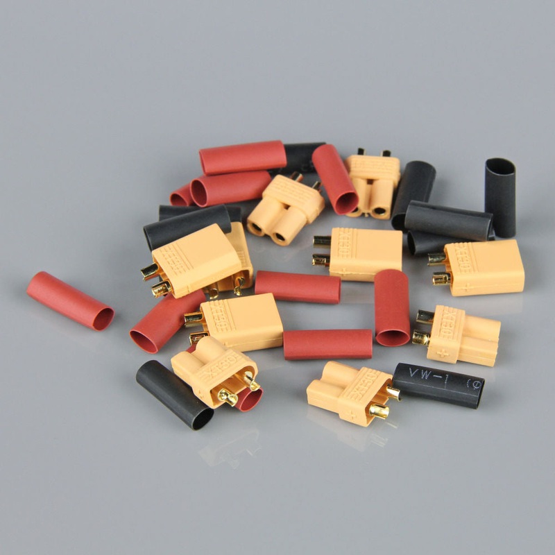 Radient XT30 Pairs including Heat Shrink (5pcs) RDNAC010017