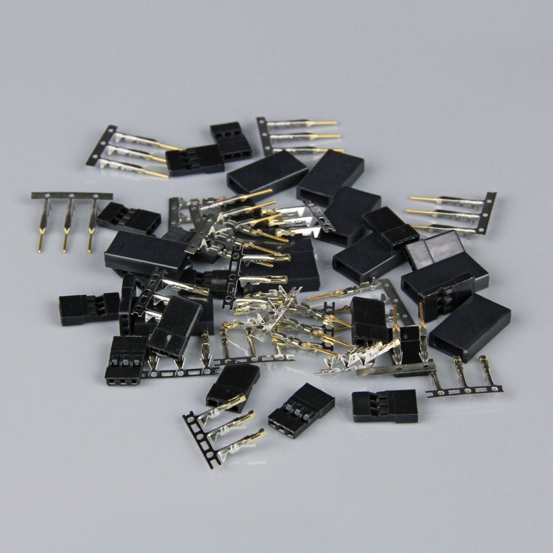 Radient Hitec / JR Connectors Pairs with Gold Pins (10pcs) RDNAC010084