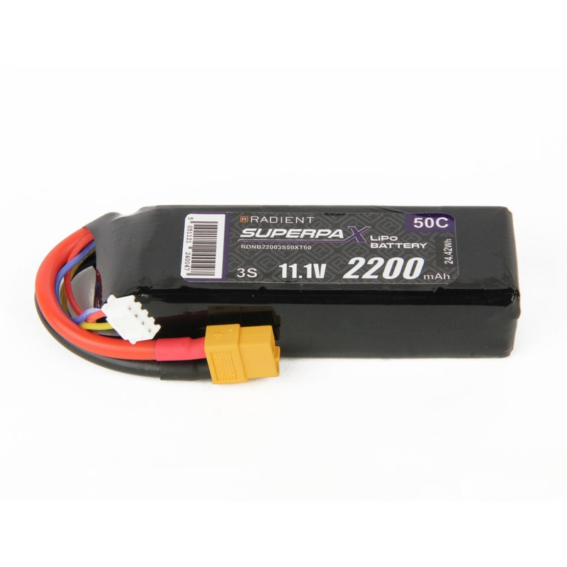 Radient LiPo 3S 2200mAh 11.1V 50C XT60 RDNB22003S50XT60