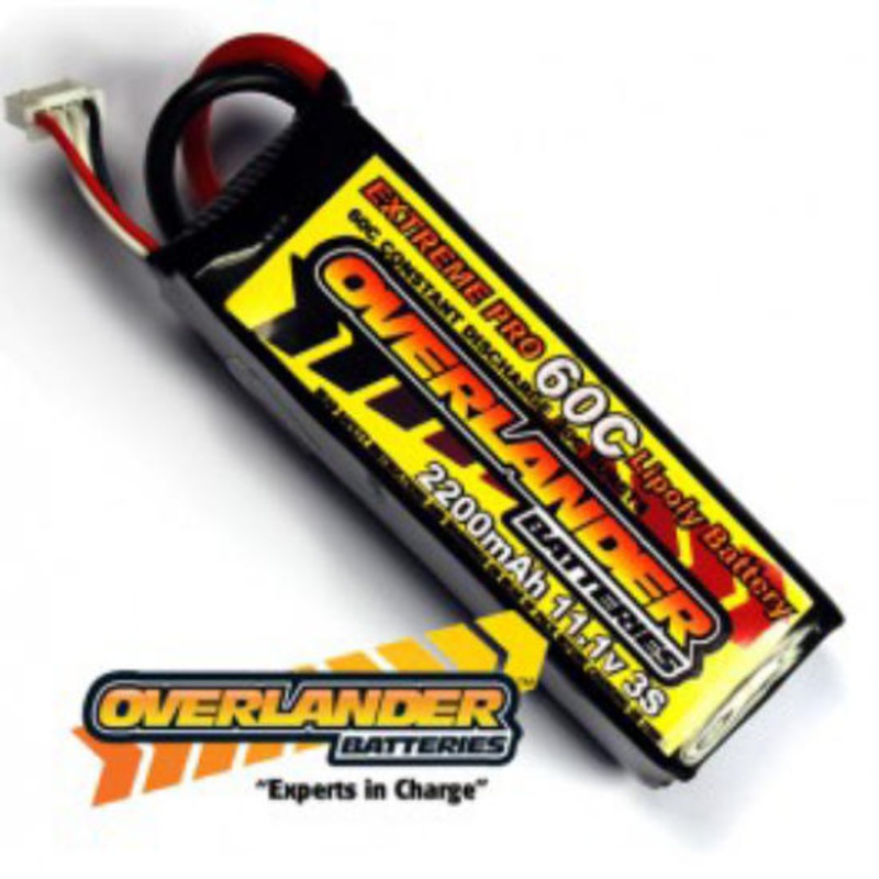 Overlander EXTREME PRO 2200mAh 3S 11.1v 80C Lipo Battery XT60