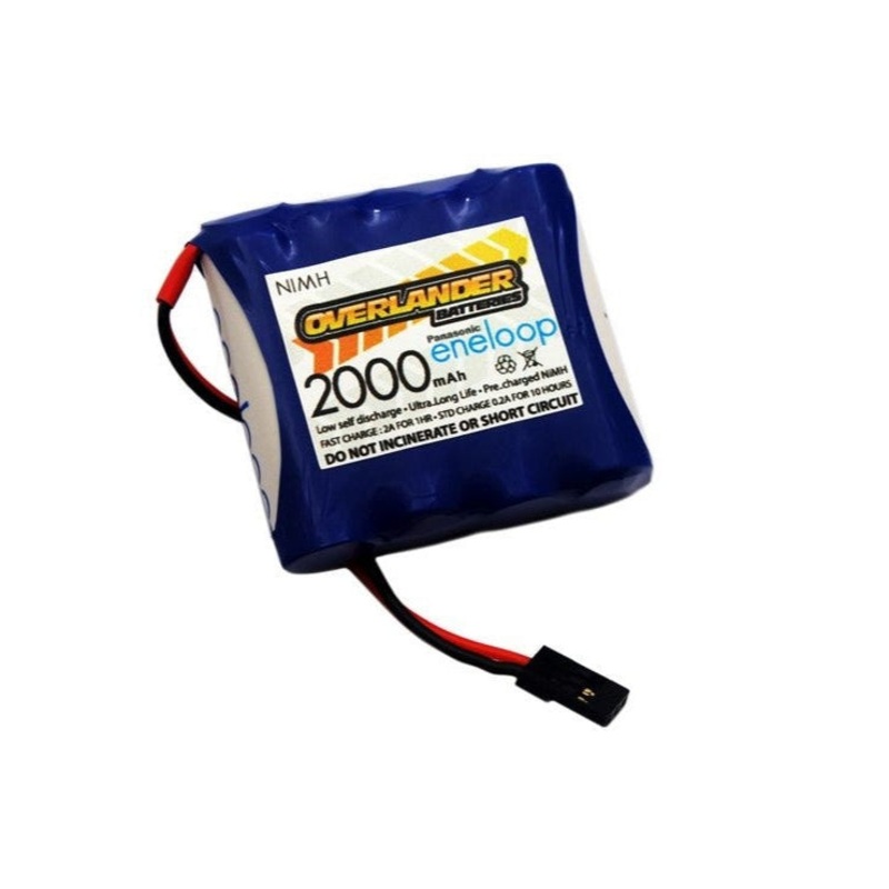 Overlander Panasonic Eneloop 2000mAh AA 4.8v Receiver Battery Flat