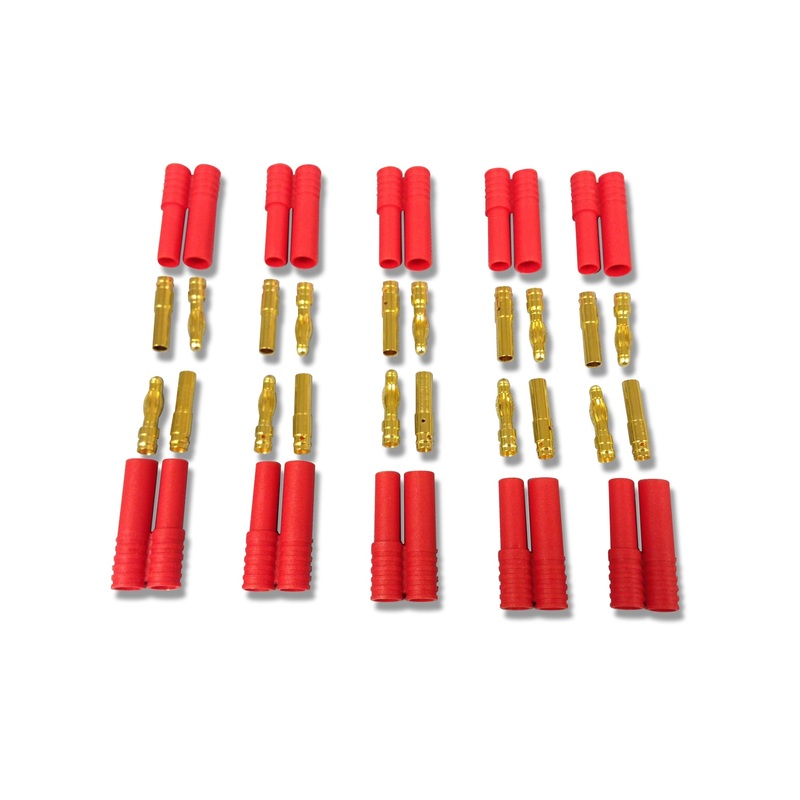 Fusion 4.0mm Gold 10prs with 5 x polarity housing O-FS-GC04P/10 HXT4