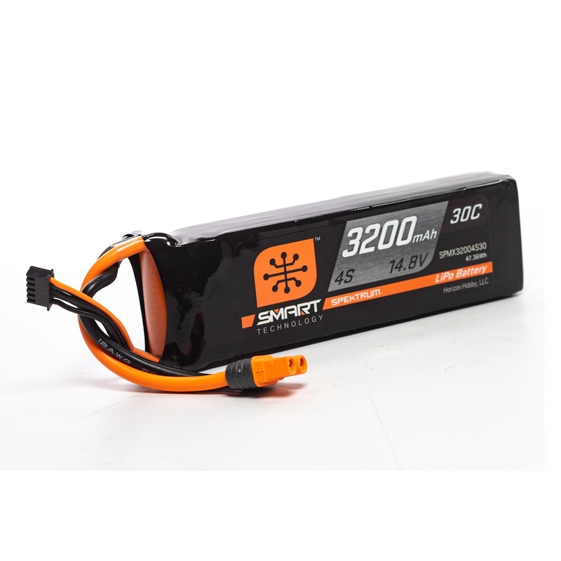 Spektrum 3200mAh 4S 14.8V Smart LiPo Battery 30C IC3 SPMX32004S30
