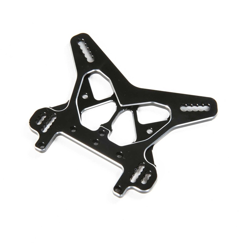 TLR Rear Shock Tower, Black, Aluminum: 8X/8XE TLR244062