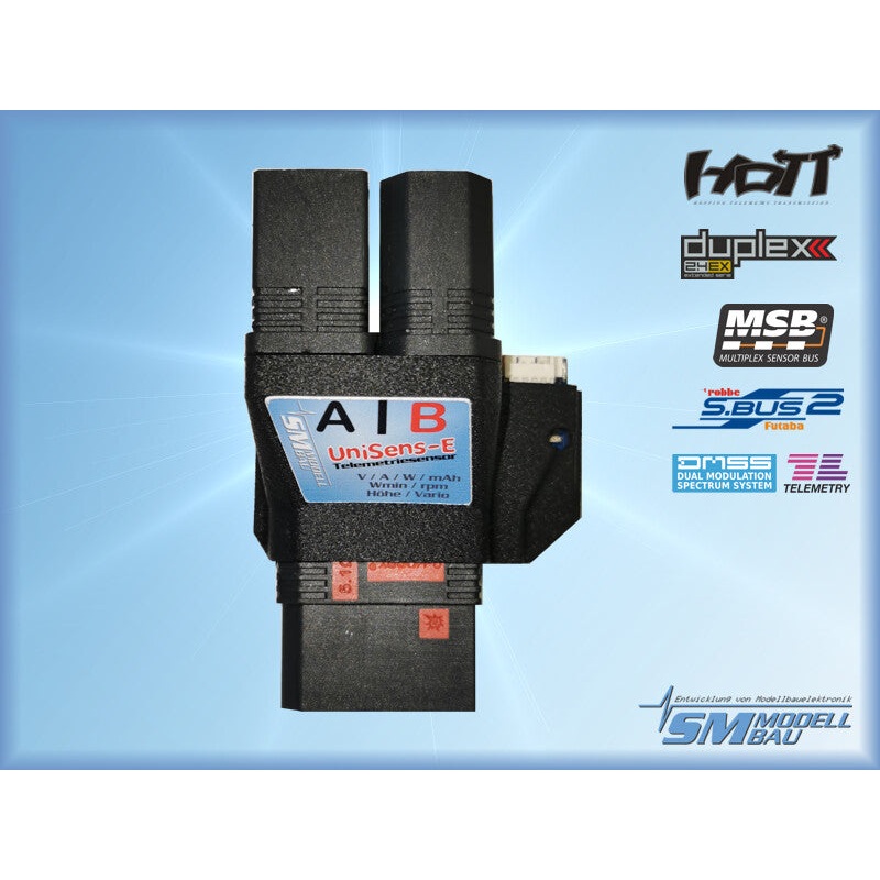 SM MODELL BAU UniSens-E RC Telemetry Sensor 280 A / QS8-S Serial Version SM3117