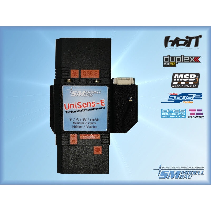 SM MODELL BAU UniSens-E RC Telemetry Sensor 280 A / QS8-S Version SM3116