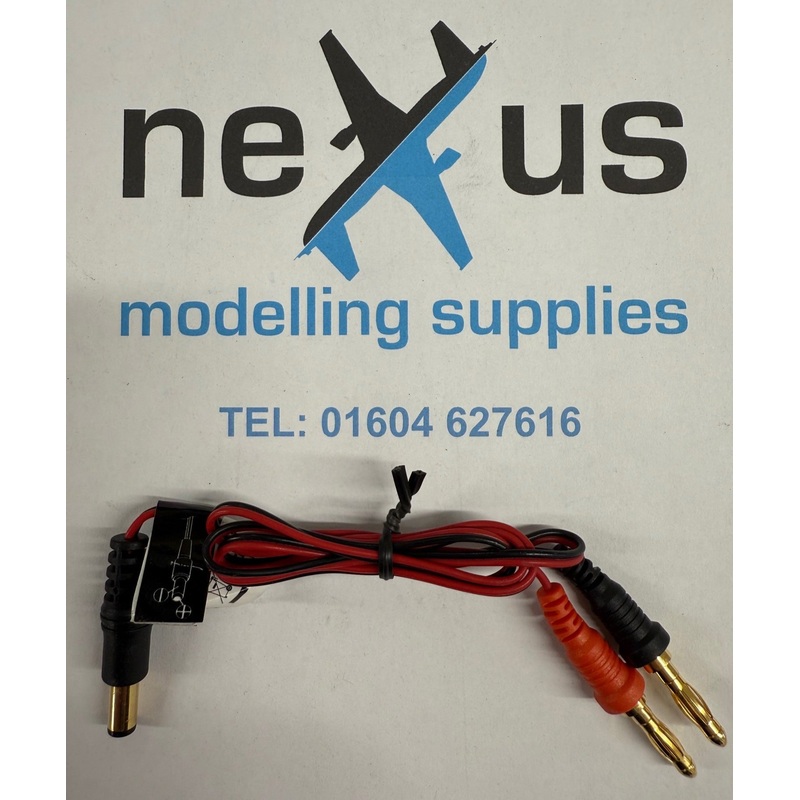 TX Charger Lead 5.5mm od 2.5mm Centre to 4mm Gold Connectors