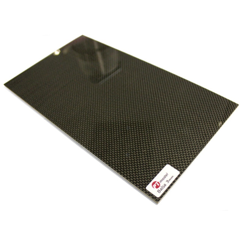 Carbon Fibre/Balsa 3mm/Carbon Fibre (480x290mm) PT4829CB3