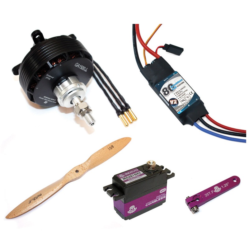 Pilot-RC Power Pack with Servos for 60in Aerobatic Aircraft PIL559