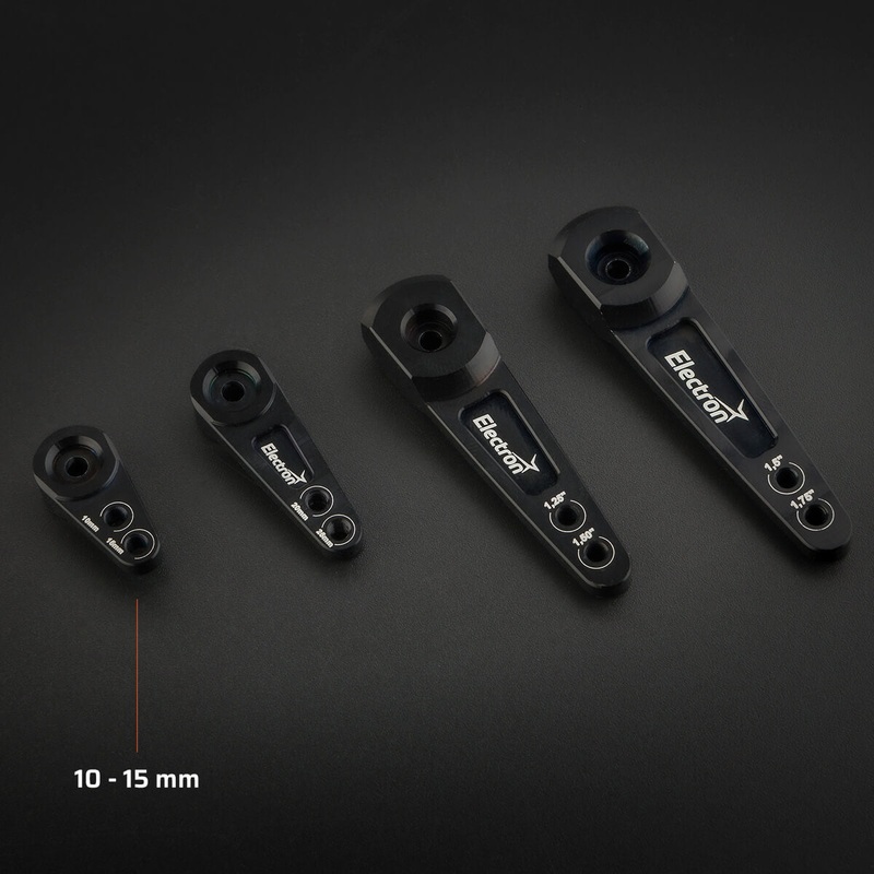 Electron Servo Arm 10/15mm 25T – Black