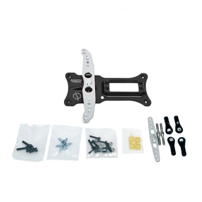 Secraft 1 Servo Rudder Tray with 3.5in Servo Arm (#4-40) SEC170