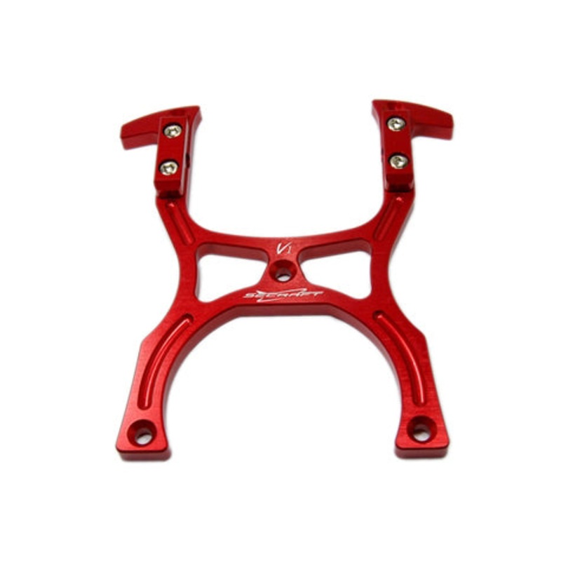 Secraft Aluminium Transmitter Stand V1 (Red) SEC126