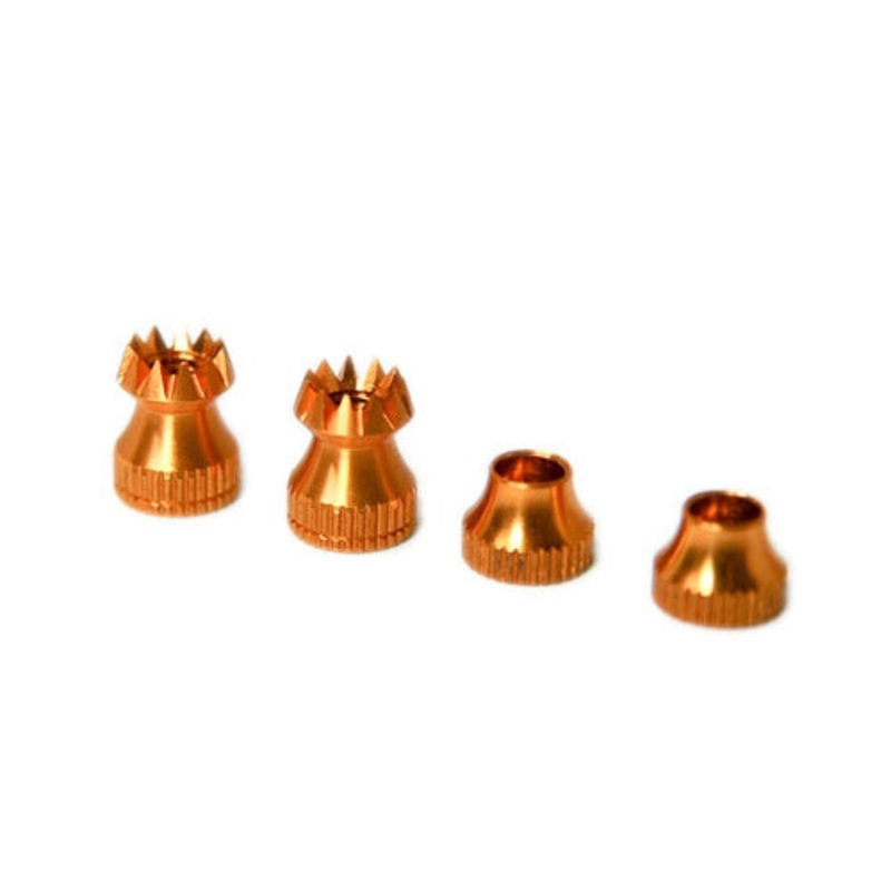 Secraft Transmitter Stick Ends (Pair) V2 M4 (Gold) SEC304
