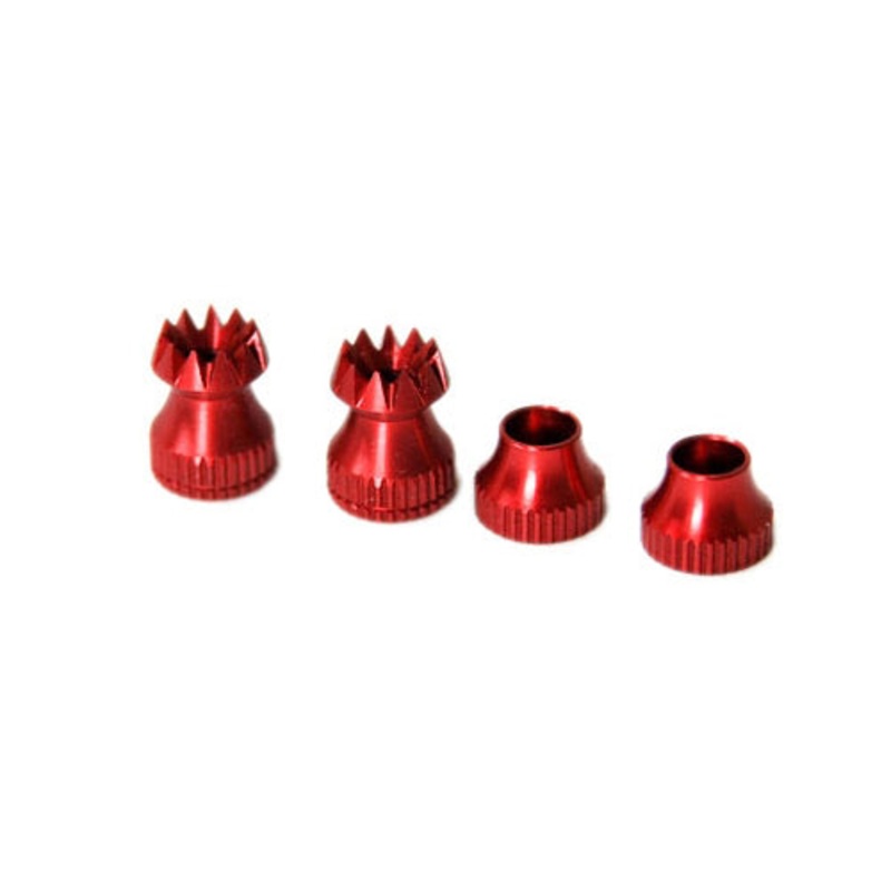 Secraft Transmitter Stick Ends (Pair) V2 M4 (Red) SEC303